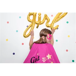 Lufi lány fólia arany 77x70 cm