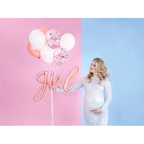 Lufi lány fólia rózsaarany 77x70 cm