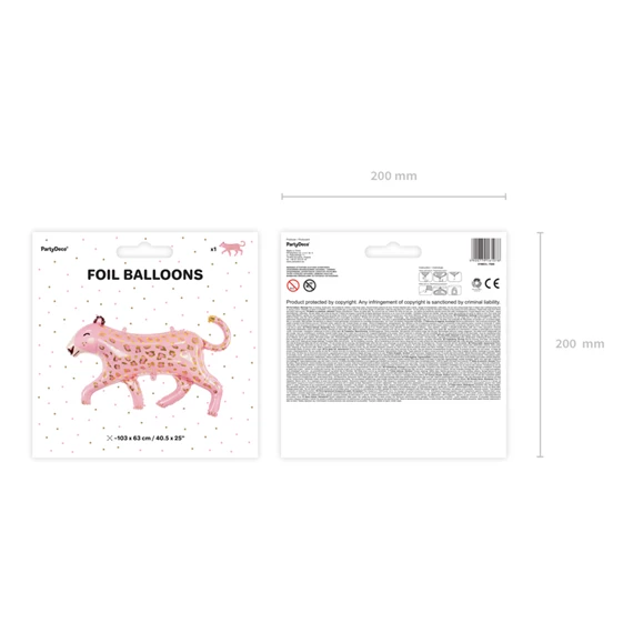 Lufi leopárd fólia 114x80 cm mix