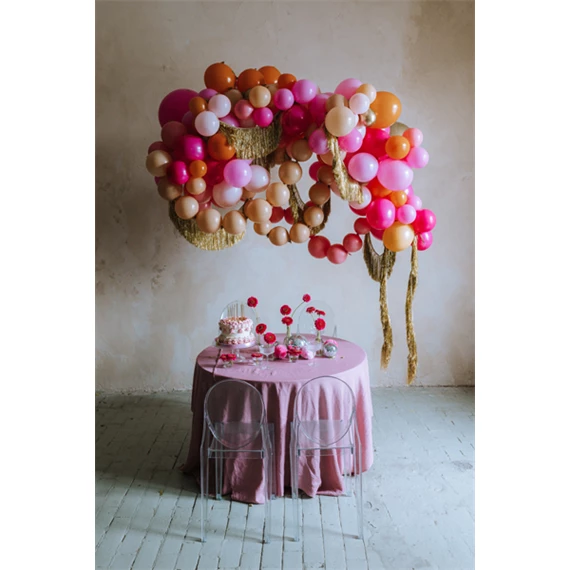 Lufi összekapcsolható 33 cm világos rózsaszín S/20