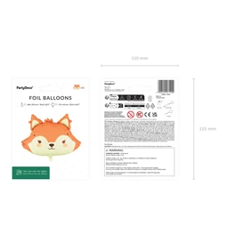 Lufi róka fólia 57x42 cm kevert