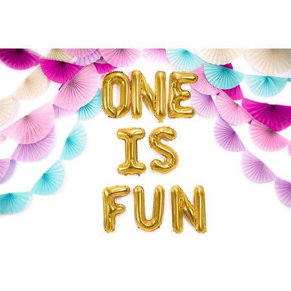 Lufi s betű fólia 35 cm arany