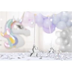 Lufi súly csillag alakú 10 x 11 cm ezüst