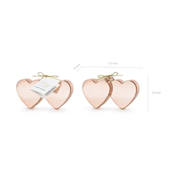 Lufi súly szívek rózsaarany