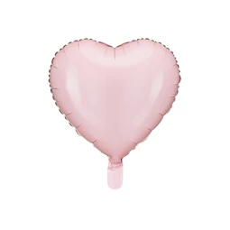 Lufi szív fólia 45 cm világos rózsaszín