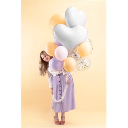 Lufi szív fólia 75x64,5 cm fehér