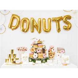 Lufi u betű fólia 35 cm arany