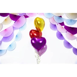 Lufi szív fólia 45 cm piros