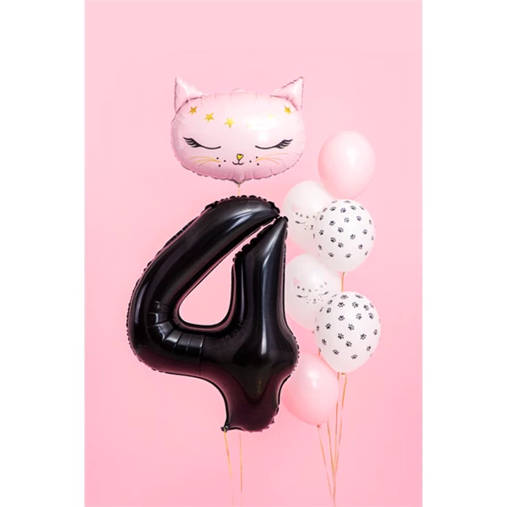 Lufi 4-es szám fólia 86 cm fekete