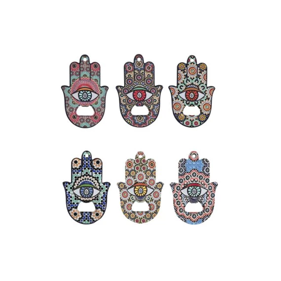 Mágnes sörnyitóval 7,5x0,7x11,5 cm 6 féle