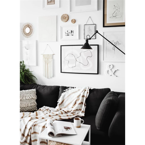 Makramé törtfehér 30x49 cm