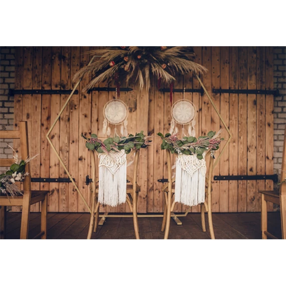 Makramé törtfehér 30x49 cm