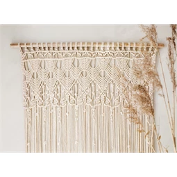 Makramé törtfehér 94,5x171 cm
