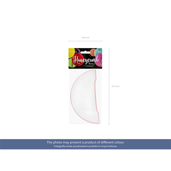 Méhsejt dekor gömb égkék 20 cm