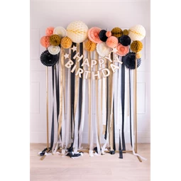 Méhsejt dekor gömb világos barack 20 cm