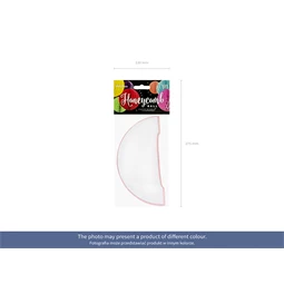 Méhsejt dekor gömb világoskék 20 cm