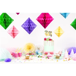 Méhsejt gyémánt sötét rózsaszín 30 cm