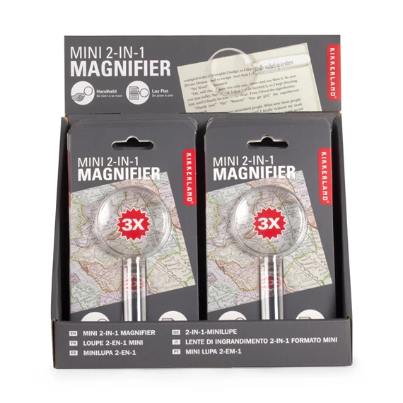 Nagyítóüveg, mini, dupla