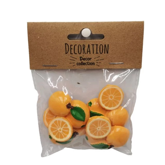 Narancsok levéllel öntapadós 4,4x3,7x1,3 cm S/4