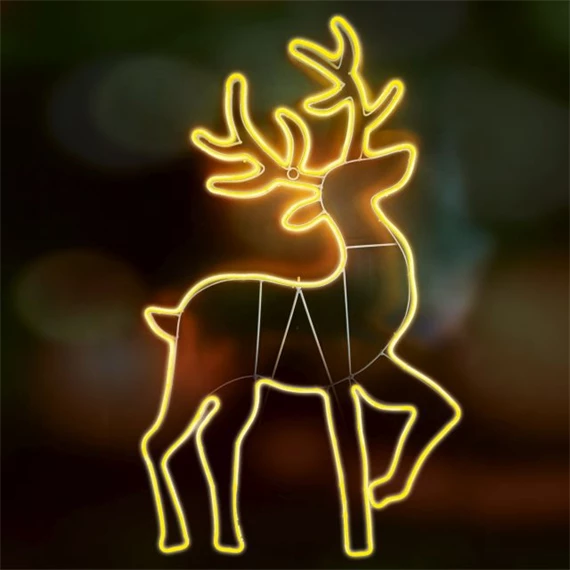 Neon LED - happy birthday, fehér, 40 x 29,5 cm