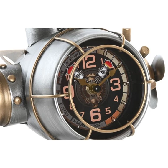 Óra asztali, repülőgép 23x21x19 cm