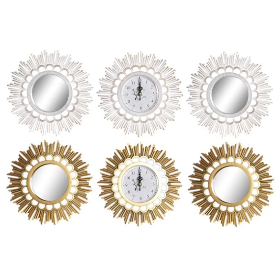 Óra szett tükörrel 25x2,5x25 cm 2 féle S/3