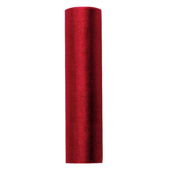 Organza sima piros 0,16 cm x 9 m