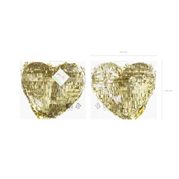 Pinata összehajtható szív alakú 36x32x10 cm