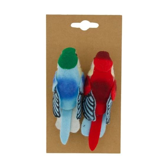 Papagáj csipeszes 10x4x5 cm S/2