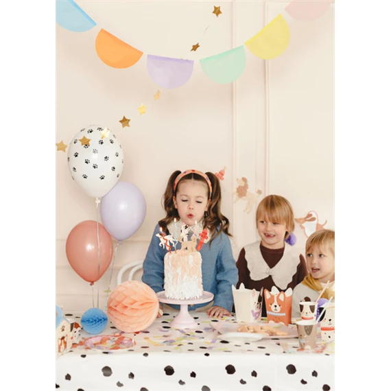 Papír asztalterítő dalmata pöttyös mix 180x120 cm