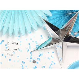 Papír csillag 45 cm ezüst