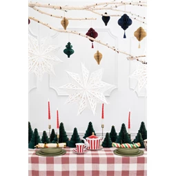 Papír csillag 50 cm fehér