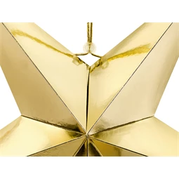 Papír csillag 70 cm arany