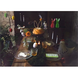 Papír dekoráció méhsejt nyuszi rózsaszín 30 cm