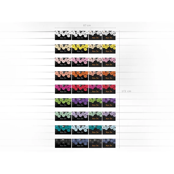 Papír legyező fehér 20-30 cm S/3