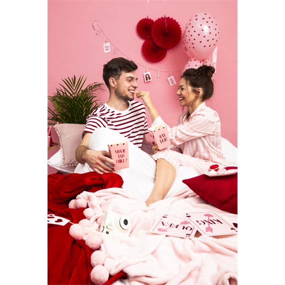 Papír legyező piros 20-30 cm S/3