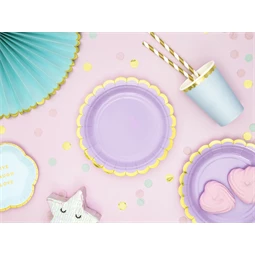 Papír szívószálak arany 19,5 cm S/10