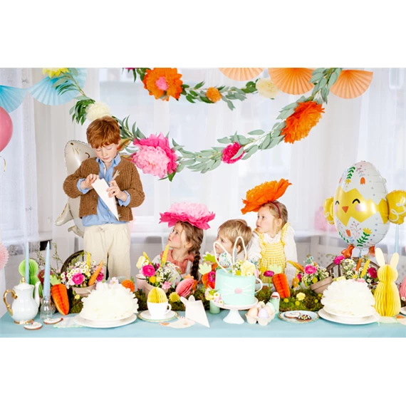 Papírdísz virágok 35 cm mix S/3