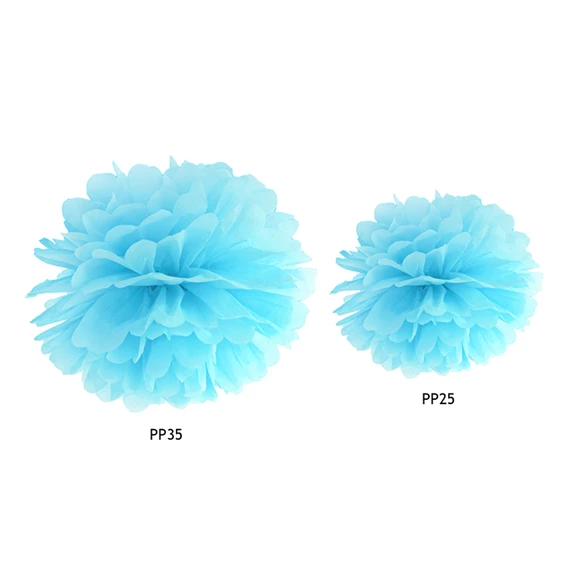 Papírgömb égkék 25 cm