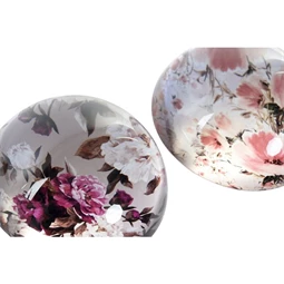 Papírnehezék virágos 8x8x4 cm 2 féle