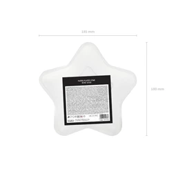 Papírtányér csillag rózsaarany 18 cm S/6