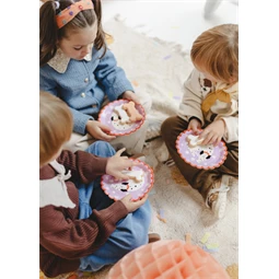 Papírtányér dalmata 18x18 cm mix S/6