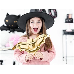 Papírtányér denevér arany 37,5x18,5 cm S/6