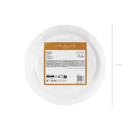 Papírtányér építőipari járművek, mix, 18x18 cm S/6