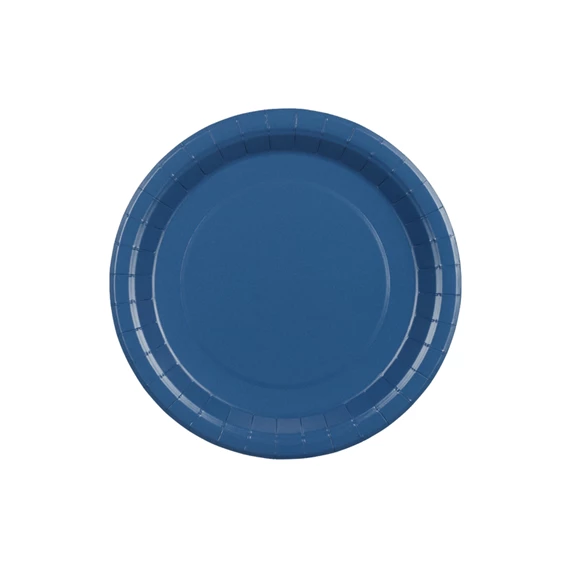 Papírtányér sötétkék 23 cm S/6
