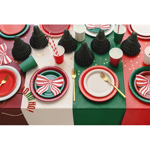 Papírtányérok 23 cm piros S/6