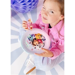 Papírtányérok Gabby babaháza, mix, 23 cm S/6