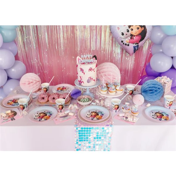 Papírtányérok Gabby babaháza, mix, 23 cm S/6