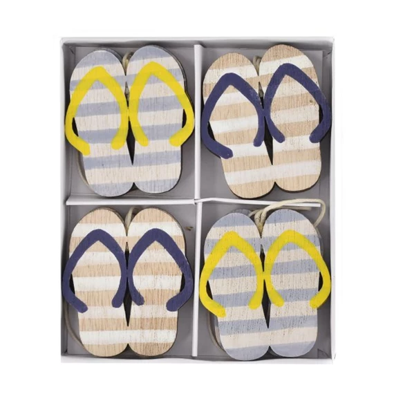 Papucs csíkos, akasztós 12,5x10x1,5 cm S/8