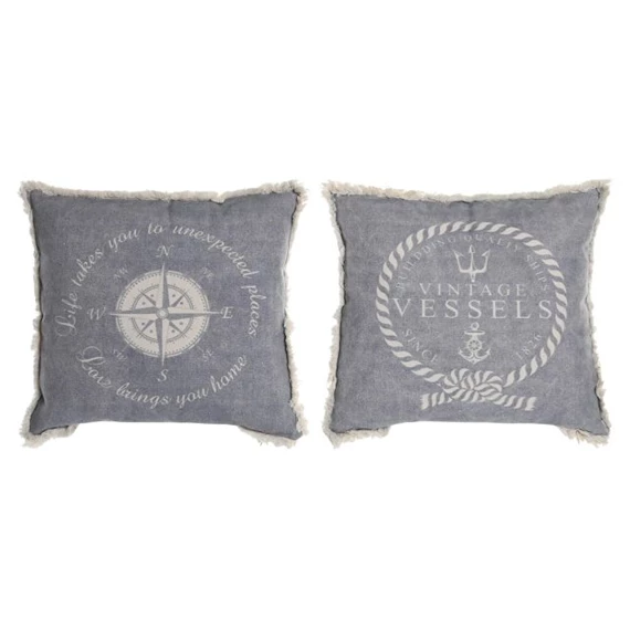 Párna tengeri mintás 45x10x45 cm 2 féle